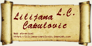 Lilijana Capulović vizit kartica